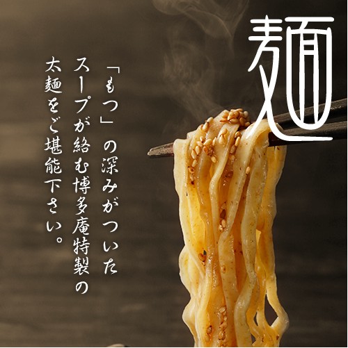 博多庵特製の太麺